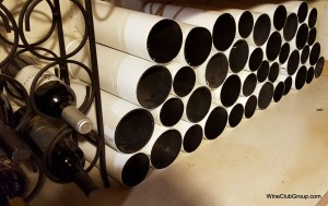 Empty PVC Wine Rack