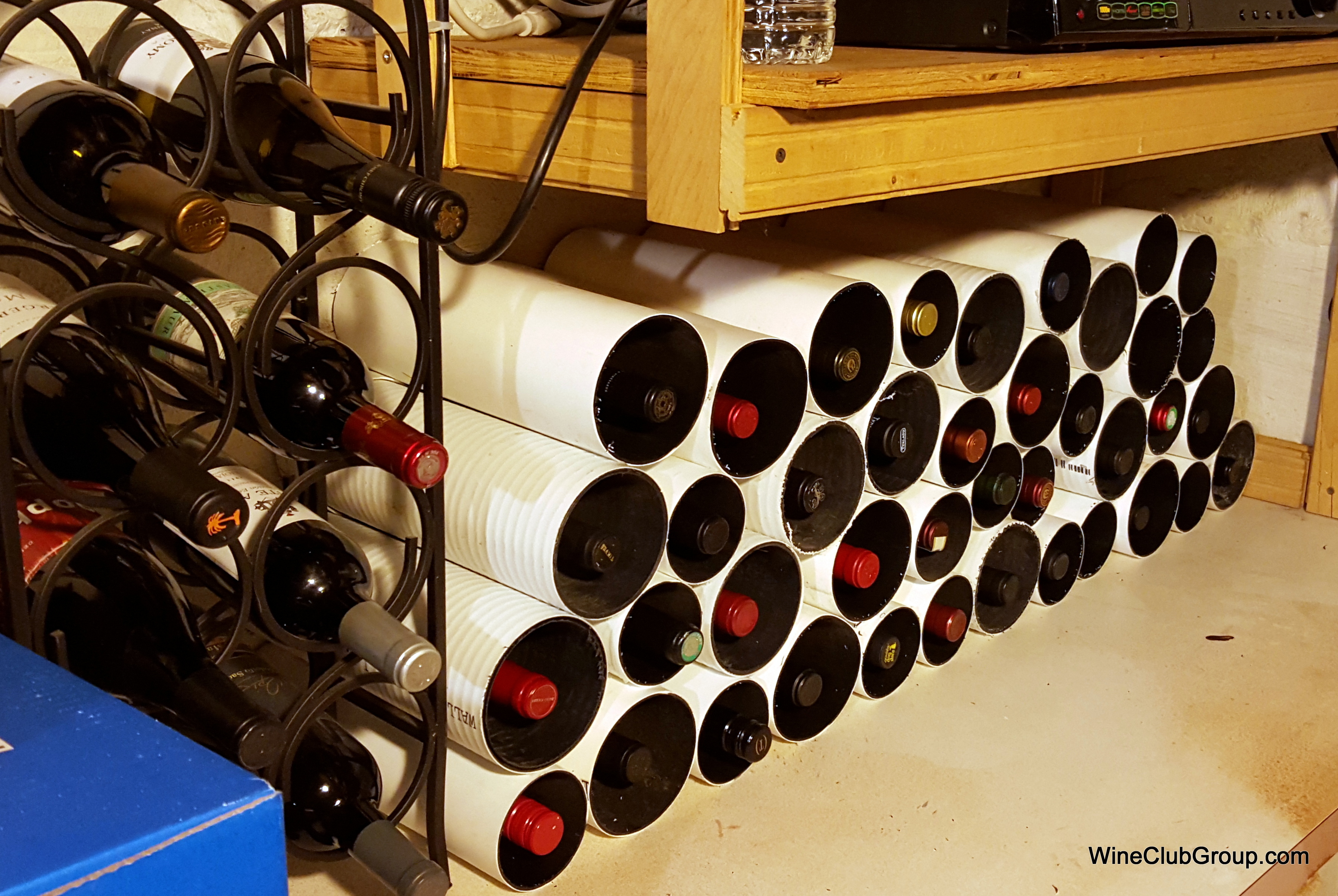 Pvc pipe on sale wine rack