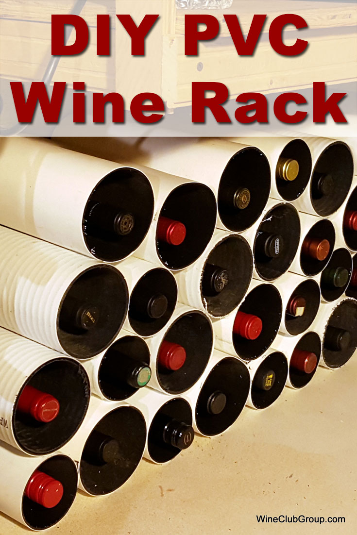 DIY PVC Wine Rack