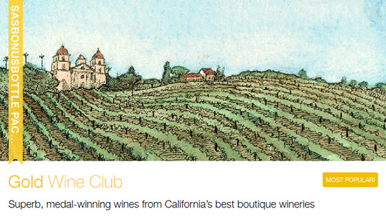 Free Bottle of Wine with Gold Medal Wine Club Gift