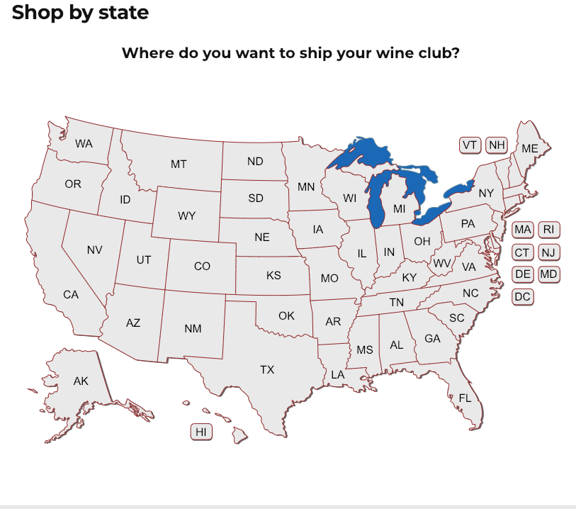 Shop by state