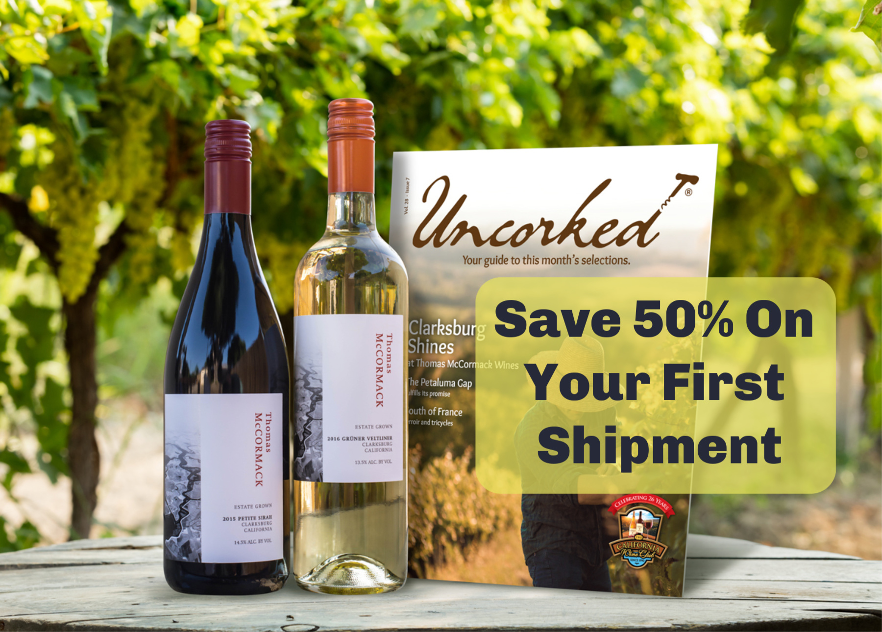 Save 50% On Wine Club Delivery with Code EWINE50