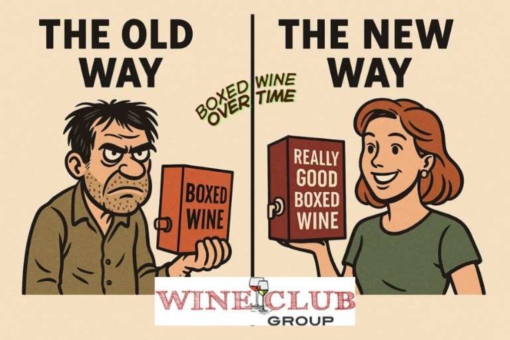 Boxed wine has evolved over time. The perception used to be that boxed wine was cheap.  Now?  Boxed wine can actually have premium wine inside. 