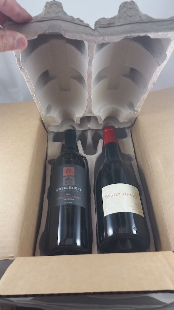 The Wine of The Month Club Packaging. (Opened)