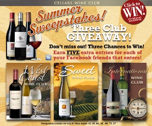 Cellars Wine Club Summer Sweepstakes