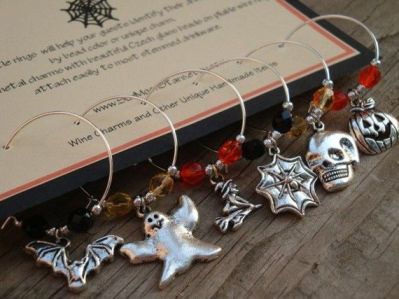 Halloween Wine Charms 2