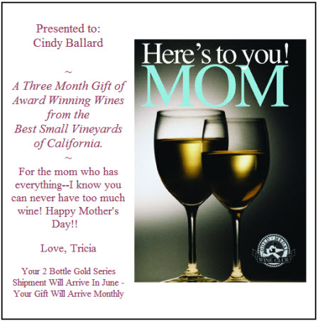 Gold Medal Wine Club Mother's Day