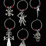 Pirate Wine Charms