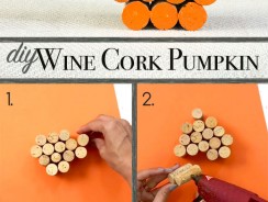 DIY Wine Cork Pumpkin