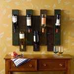 Wall-Mounted Wine Rack